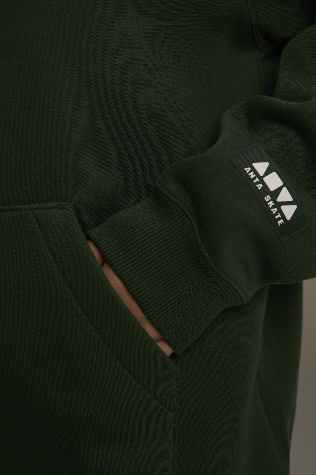 Худи утепленное Зеленый