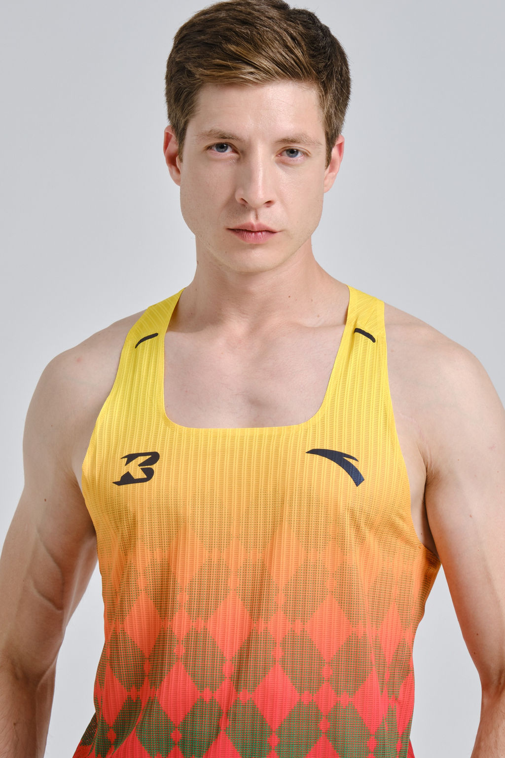 Майка трикотажная Оранжевый/Зеленый RACING CHALLENGE Sports Tank - Anta фото 3