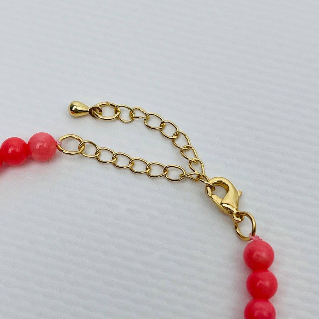 Браслет из розового Коралла и Жемчуга - Радуга самоцветов фото 4