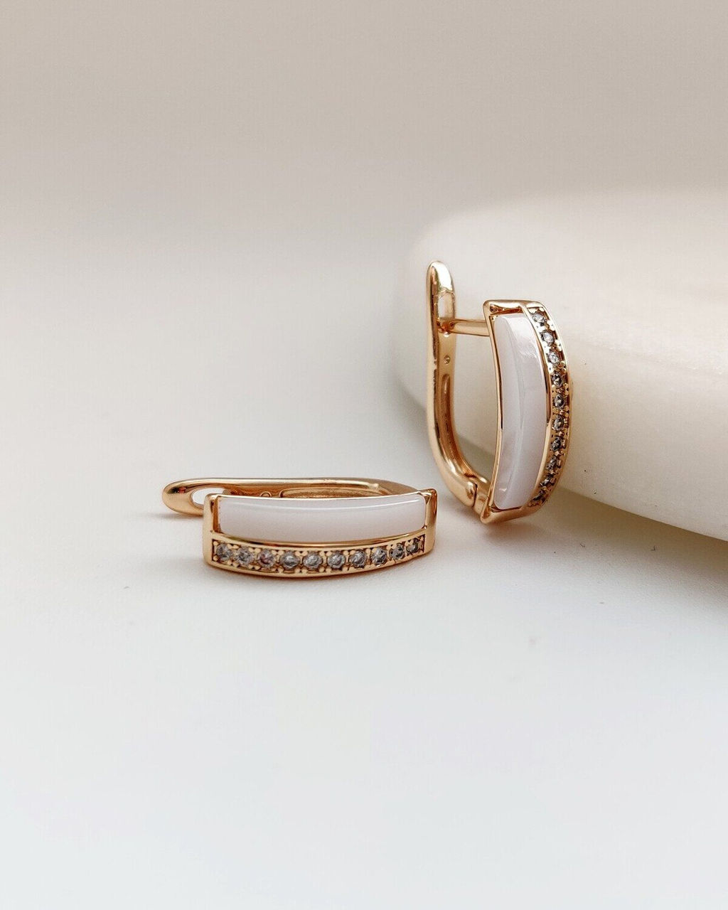 Серьги с керамикой