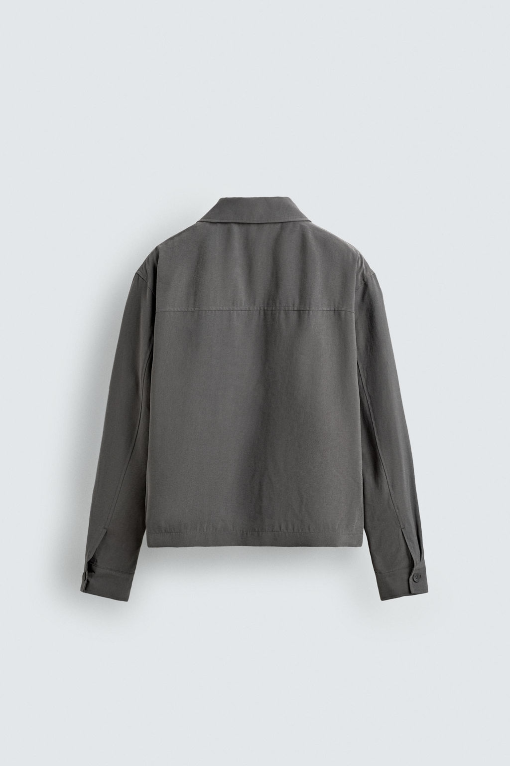 SOBRECAMISA FLUIDA BOXY FIT / Gris topo - Zara фото 9