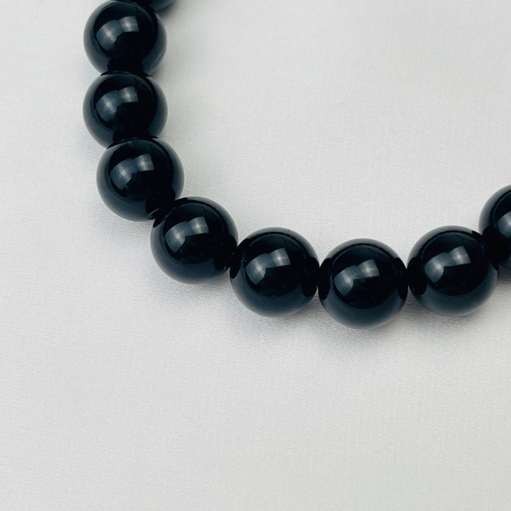 Браслет из черного Обсидиана 20 см