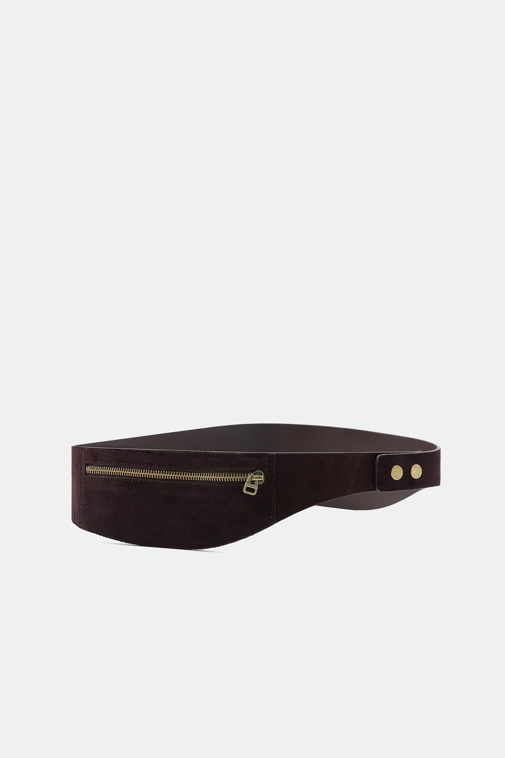 100% SUEDE LEATHER BELT BAG WITH POCKET - Zara фото 2