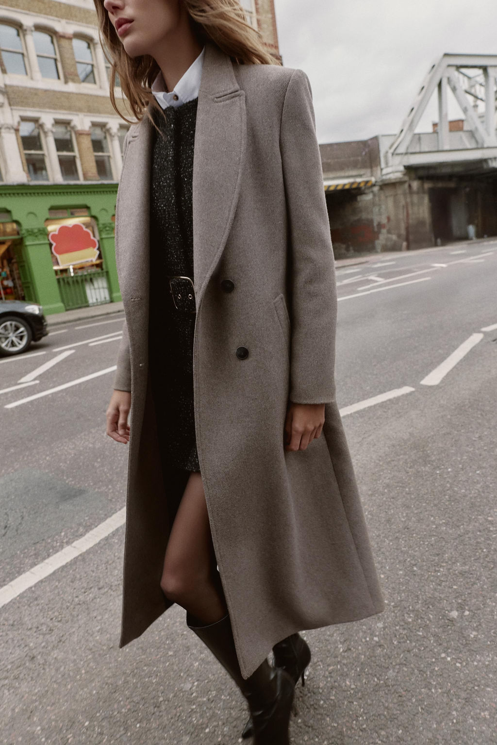 LONG DOUBLE-BREASTED COAT - Zara фото 3