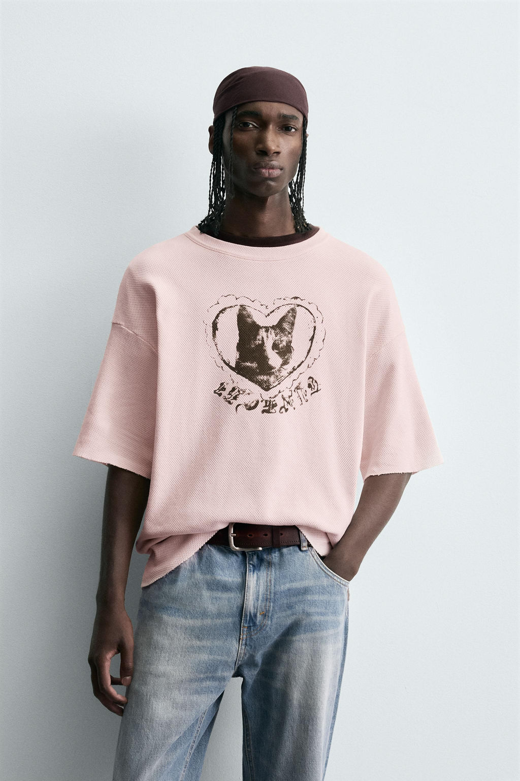 CONTRAST PRINT KNIT T-SHIRT - Zara фото 2