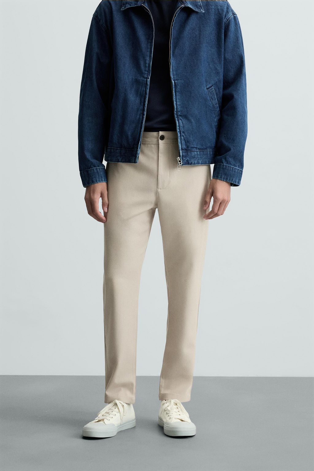 PANTAL?N CHINO ESTRUCTURA CONFORT / Beige - Zara фото 2
