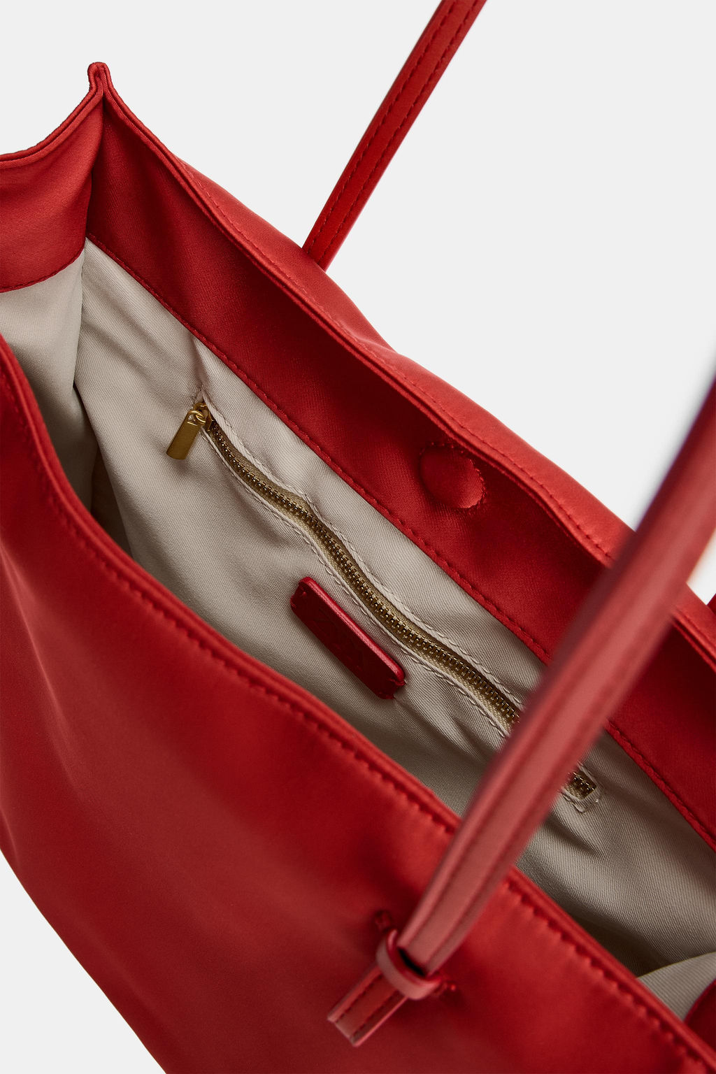 BOLSO SHOPPER SAT?N / Rojo