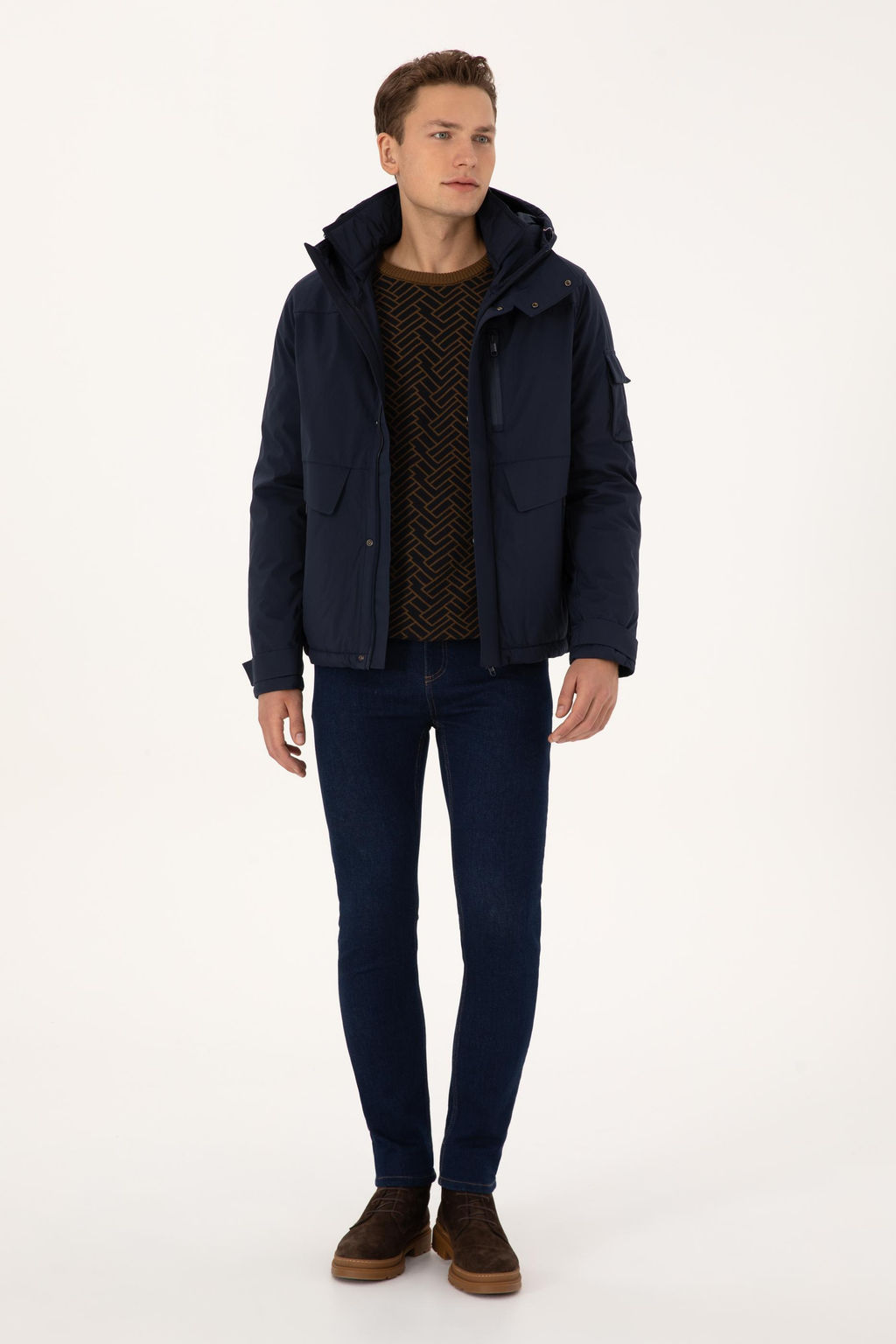 Erkek Lacivert Mont - U.s. polo assn фото 4