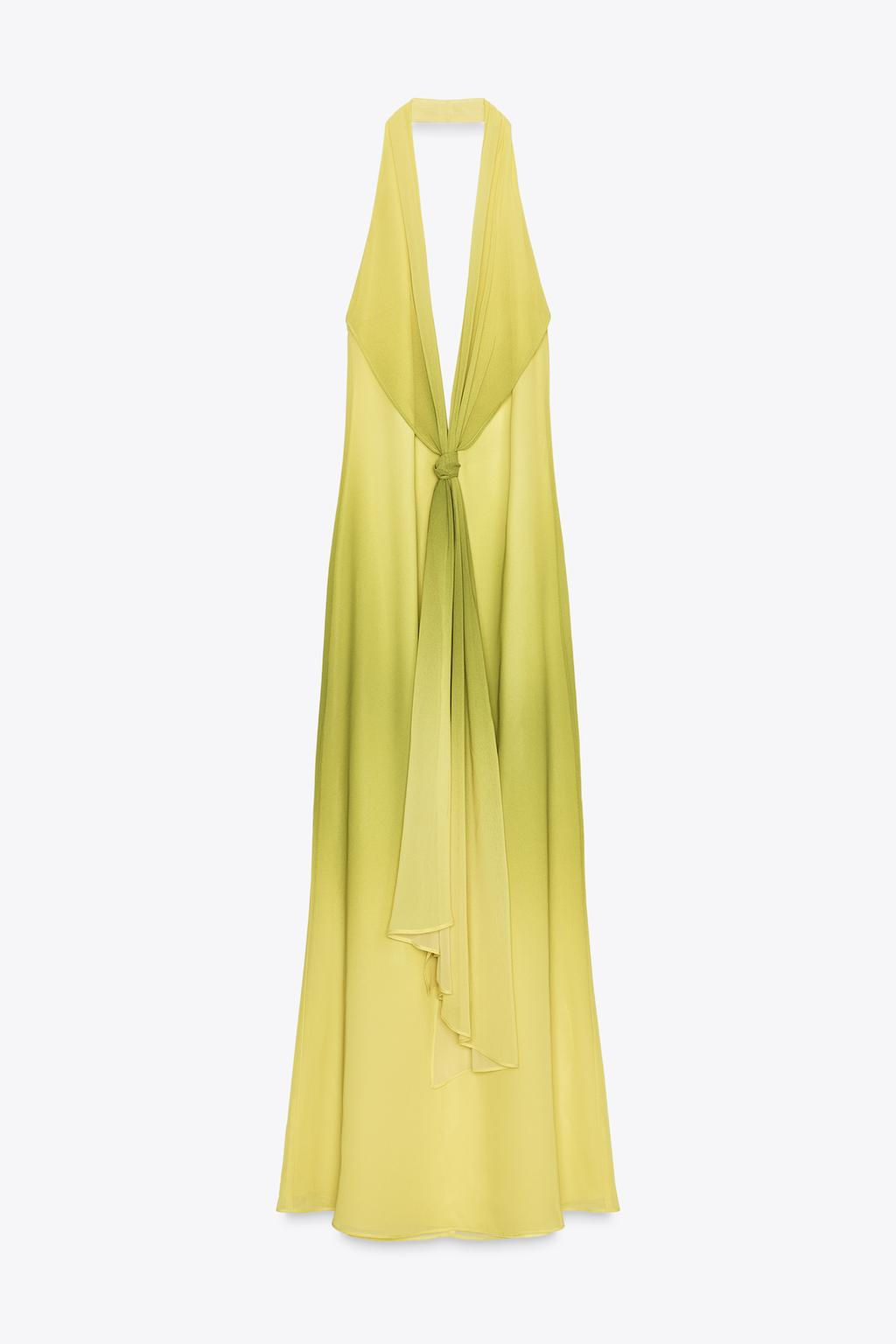 LONG PRINTED KNOT DRESS - Zara фото 7