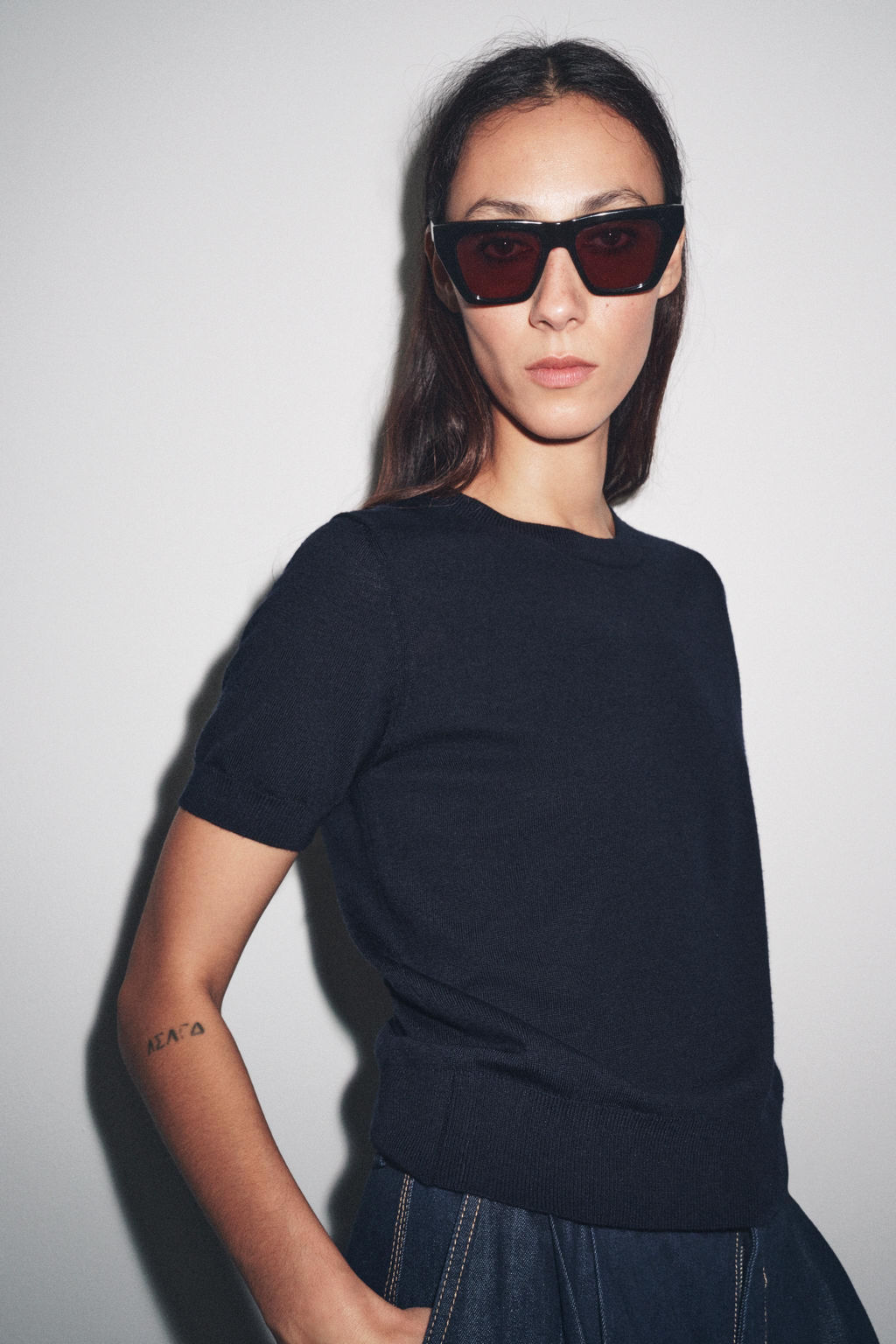 100% WOOL SHORT SLEEVE TOP - Zara фото 18