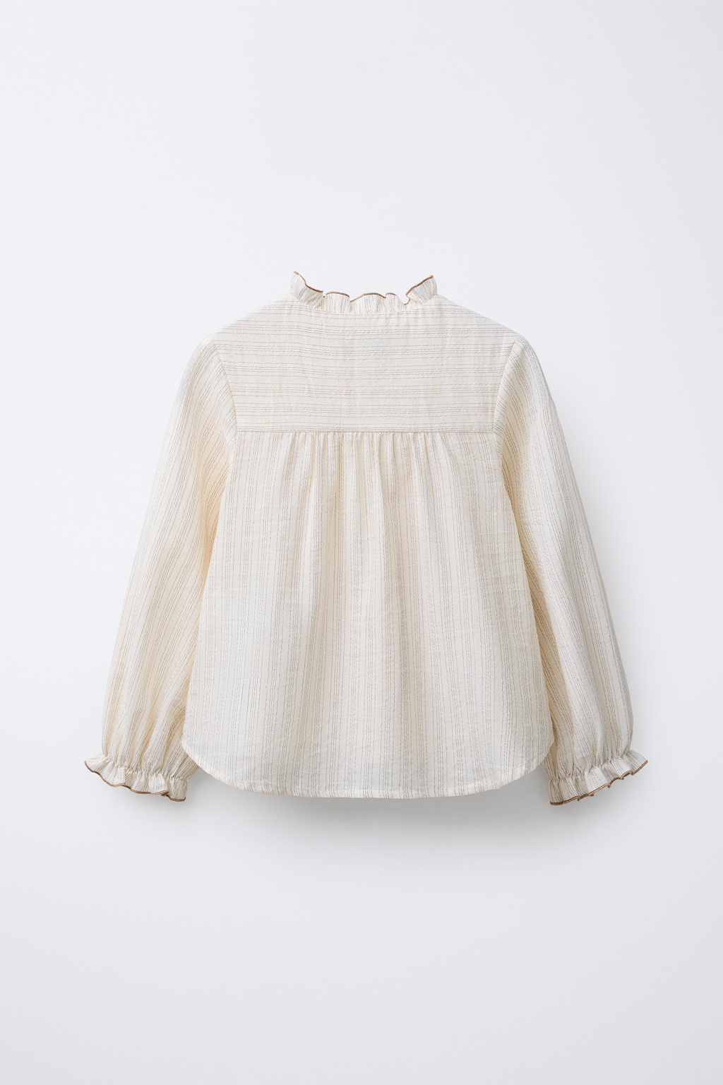 BENSIMON ® X ZARA STRIPED SHIRT WITH RUFFLES  фото 2