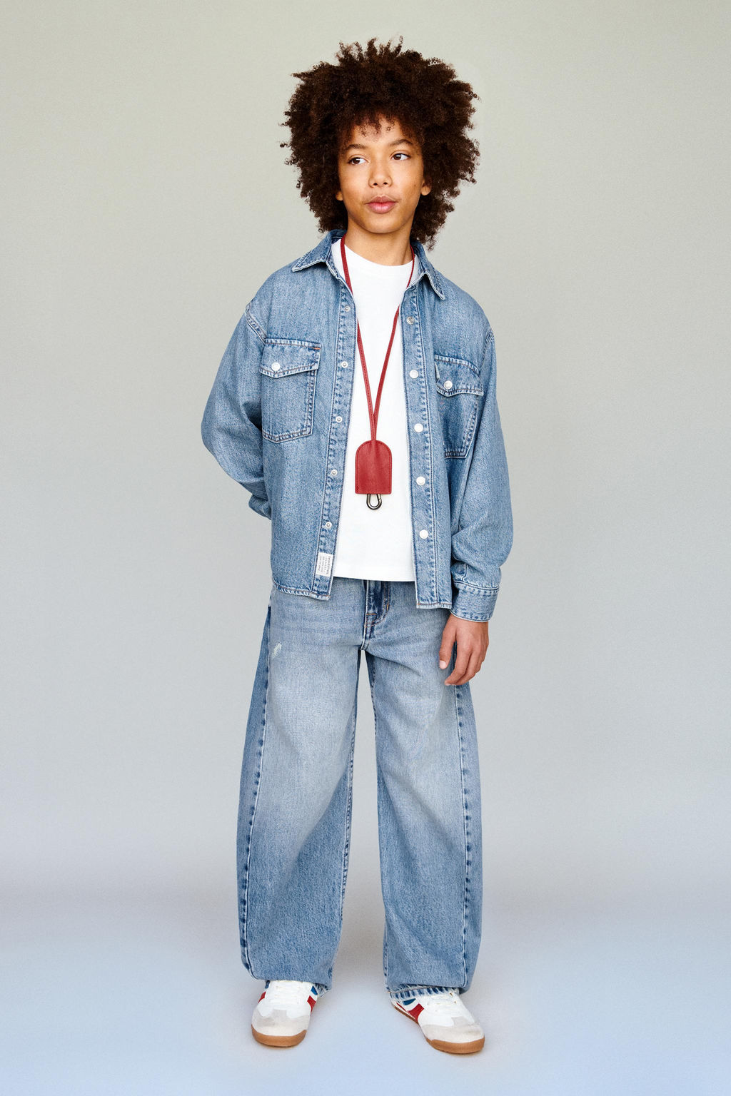DENIM SHIRT WITH POCKETS - Zara фото 5