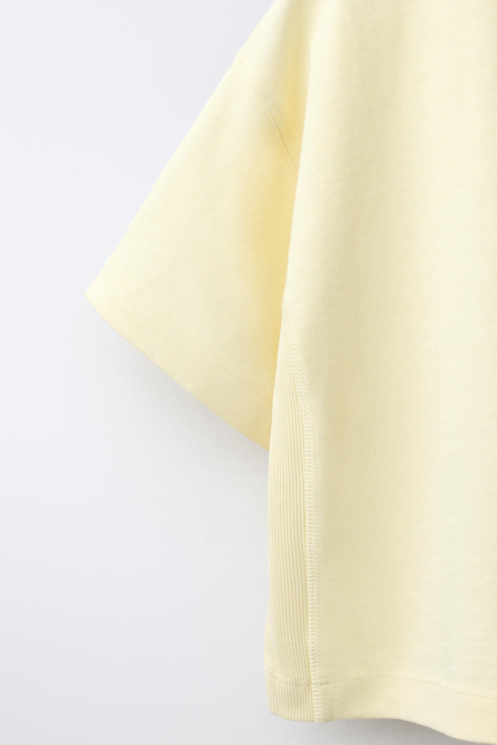 CAMISETA LISA HEAVY JERSEY / Amarillo - Zara фото 4