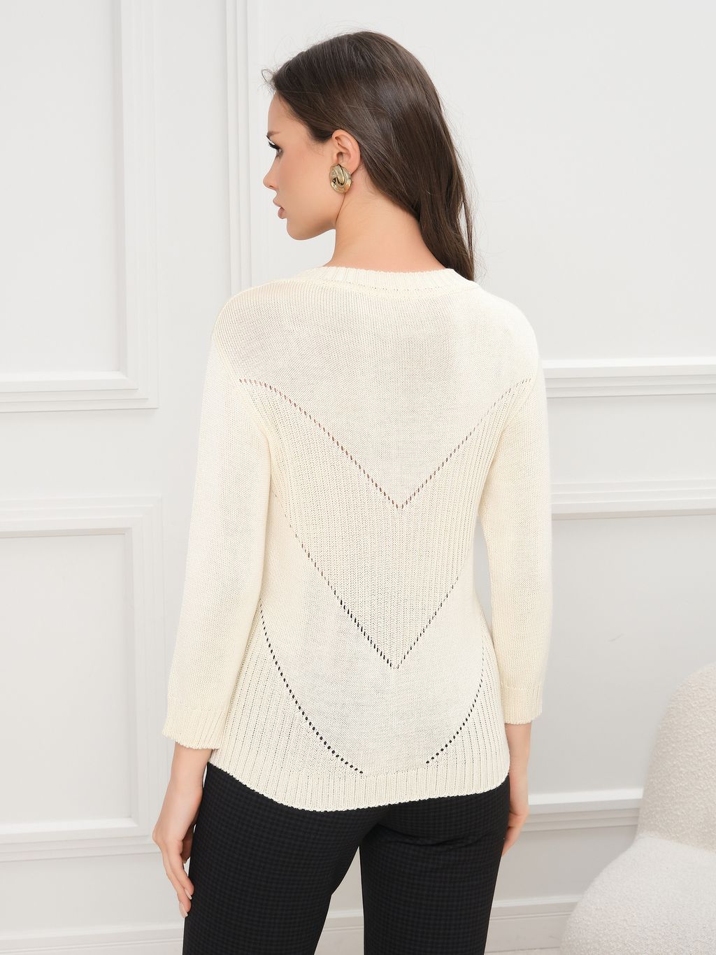 Джемпер вязаный с рукавом 3/4 - Stilla фото 18