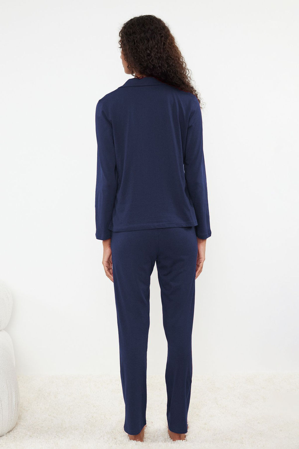 Trendyolmilla Bordo %100 Pamuklu Penguen Bask?l? Orme Pijama Tak?m? THMAW23PT00151  фото 12