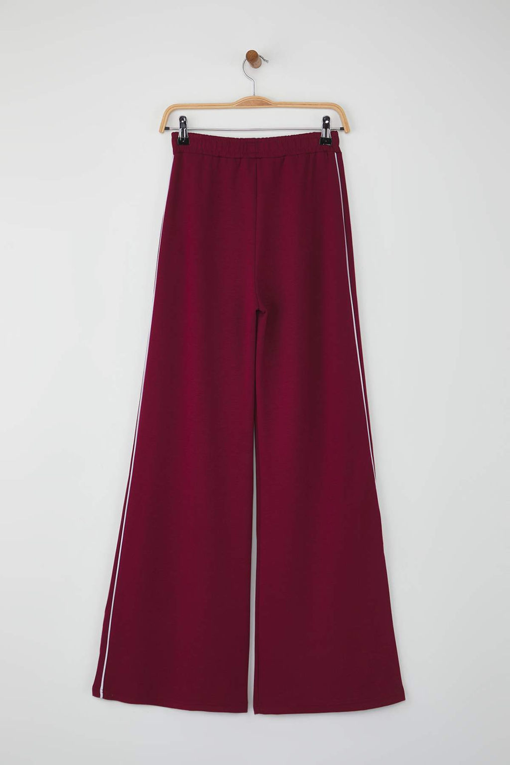 Bordo Biyeli Wide Leg/Genis Paca Orme Spor Esofman Alt? THMAW26EA00001 - Trendyolmilla фото 6