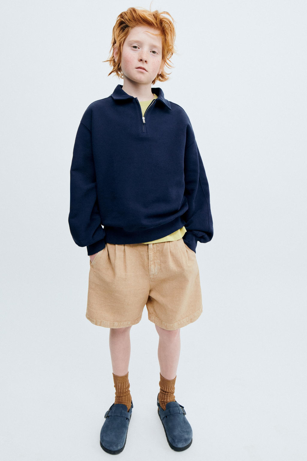 STORIESZ - POLO FELPA CREMALLERA / Azul - Zara фото 3