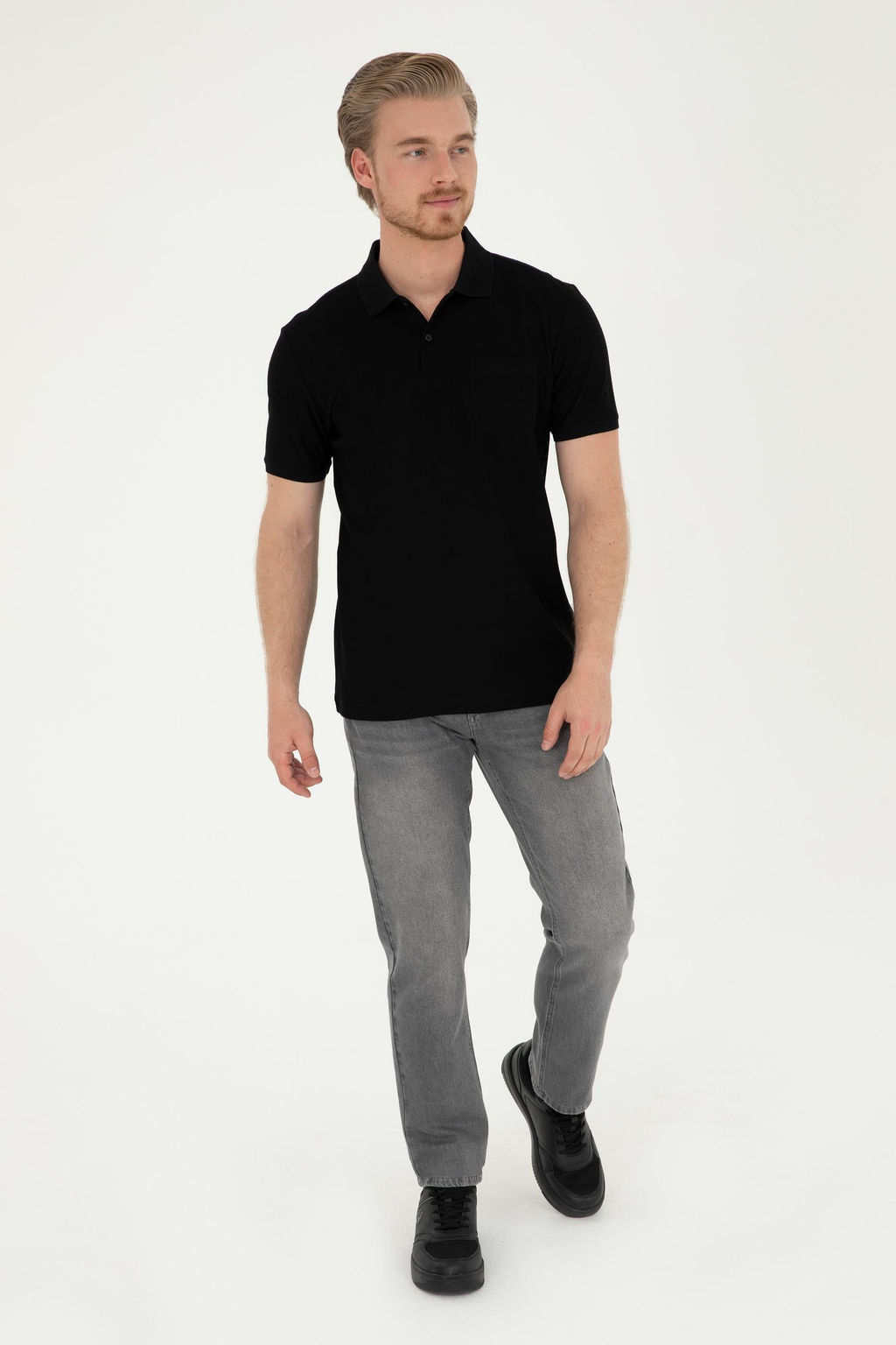 U. S. Polo Assn / Мужская черная футболка - U.s. polo assn фото 11