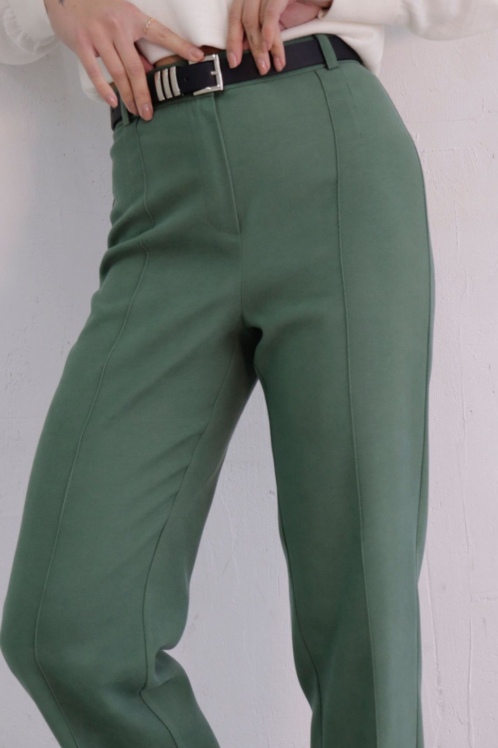 10972 Брюки со стрелками чёрные - Martichelli фото 9