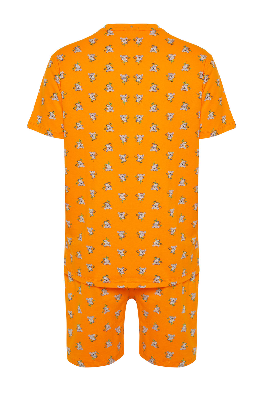 TRENDYOL MAN Turuncu %100 Pamuk Regular Fit Koala Bask?l? Orme Sortlu Pijama Tak?m? THMSS21PT1239 - Trendyolmilla фото 11