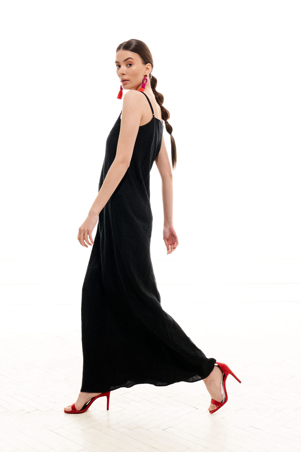 Платье - комбинация 1022 (Лен - 100%) - Elletto фото 17