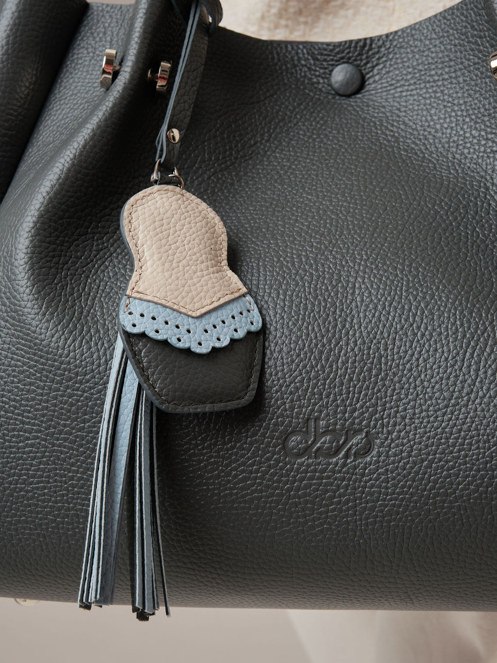 Кожаная сумка Vasilisa DBR 31210 мышиный  фото 2