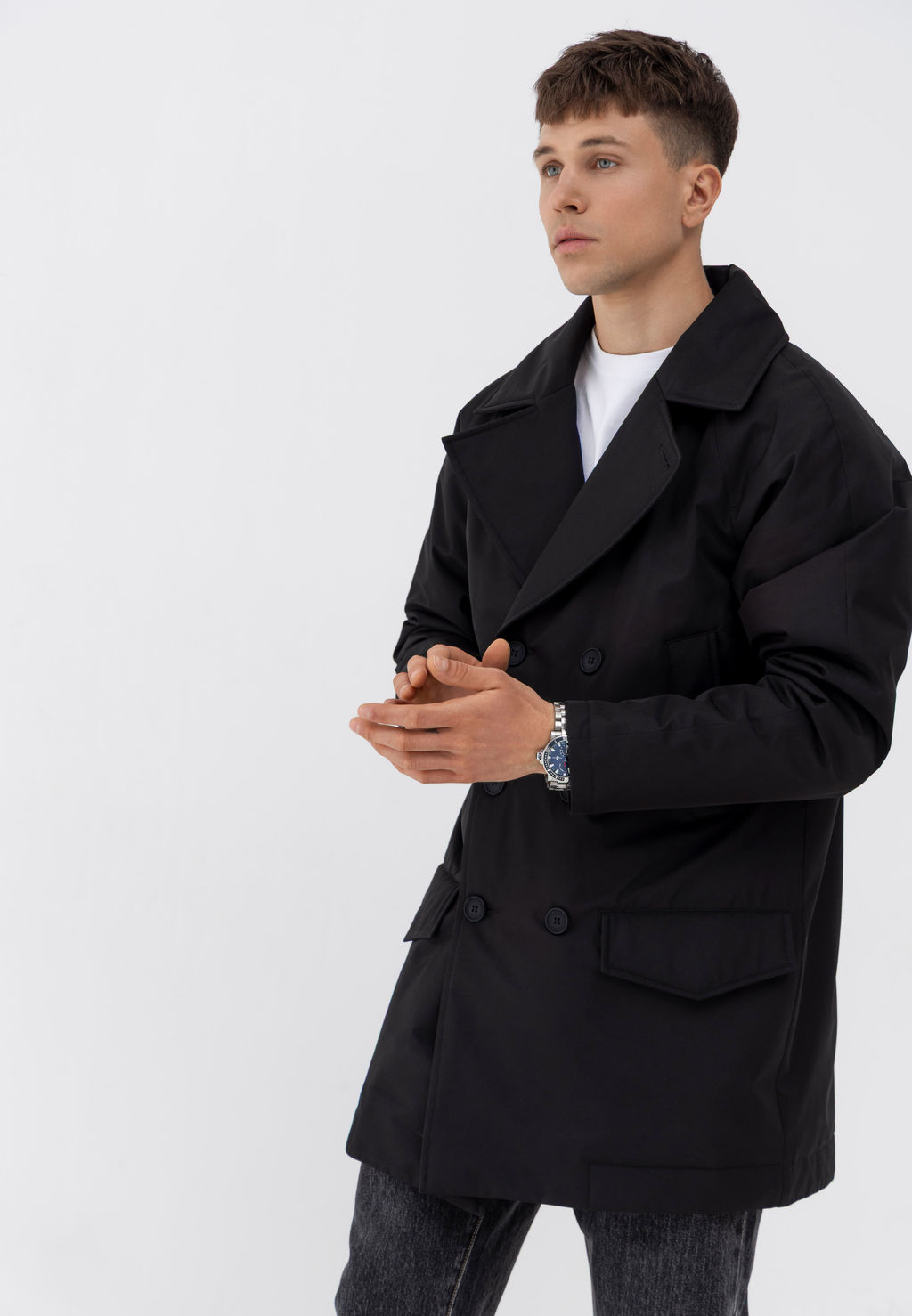 Плащ утепленый мужской HOOPS, арт. 93189