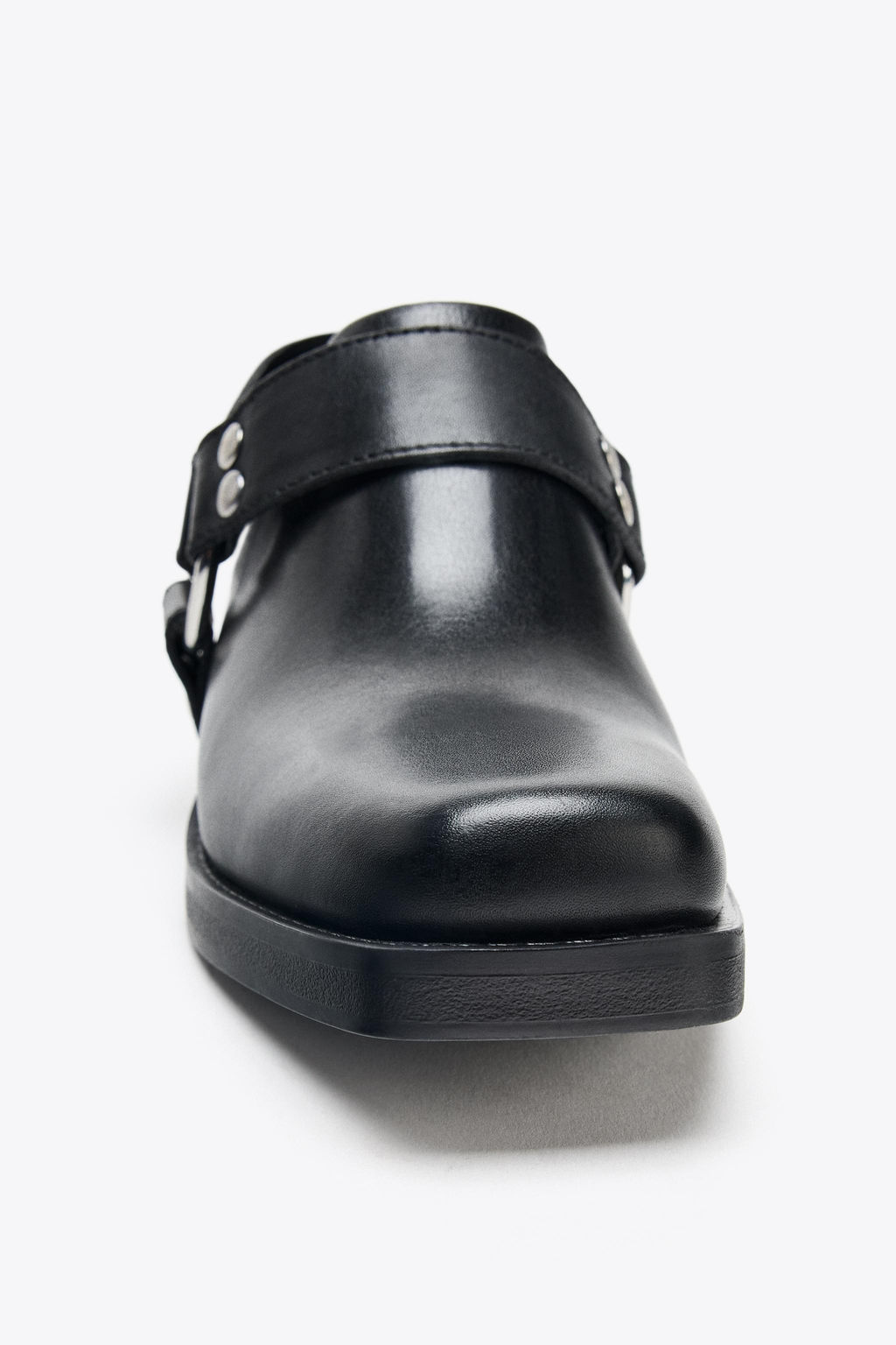 LEATHER BIKER CLOGS - Zara фото 12