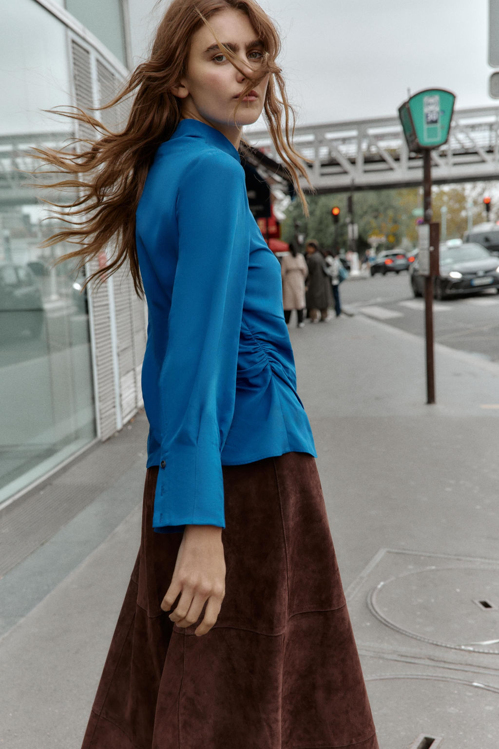 DRAPED BLOUSE - Zara фото 3