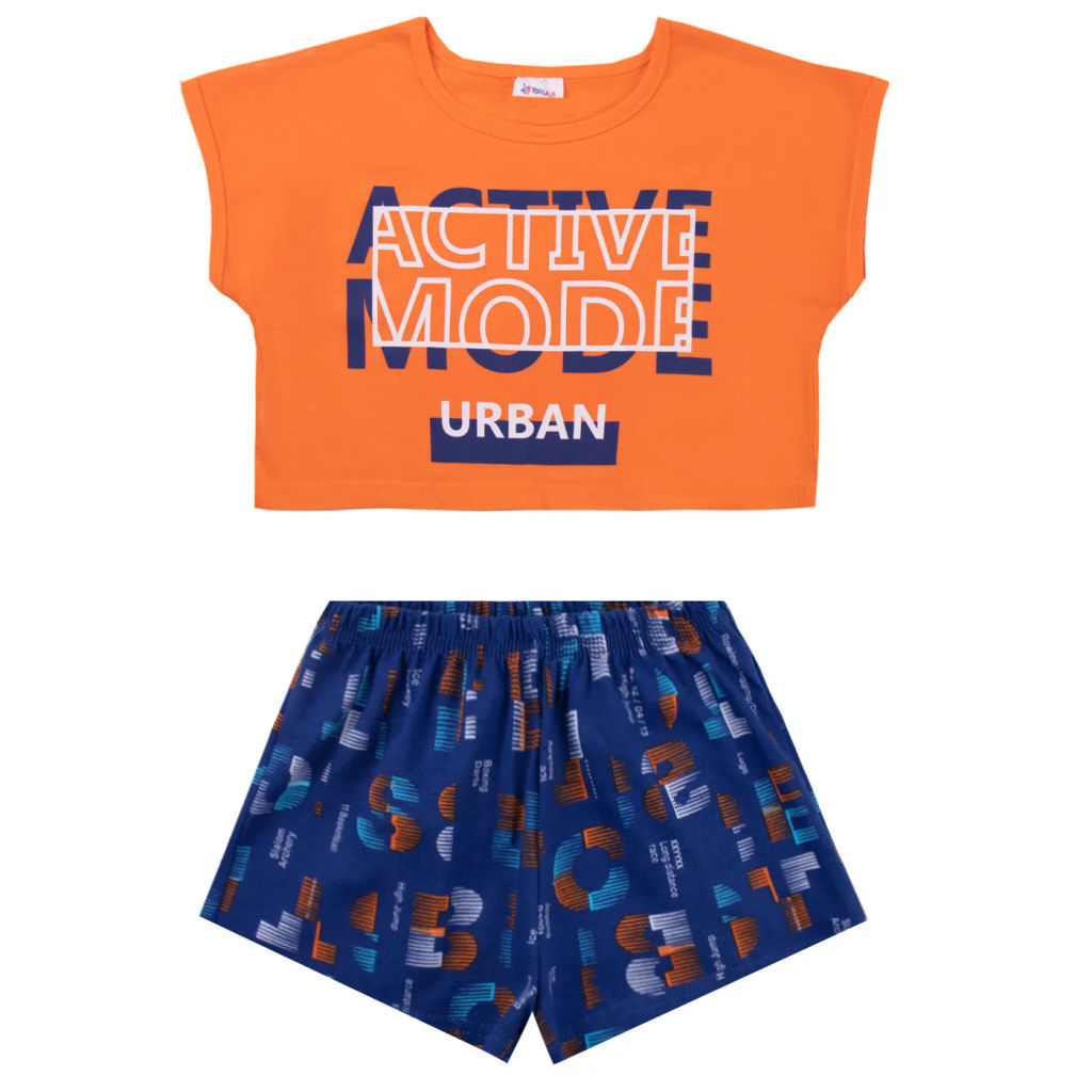 Комплект футболка кулирка, шорты кулирка с лайкрой 7038100102 - Youlala фото 2