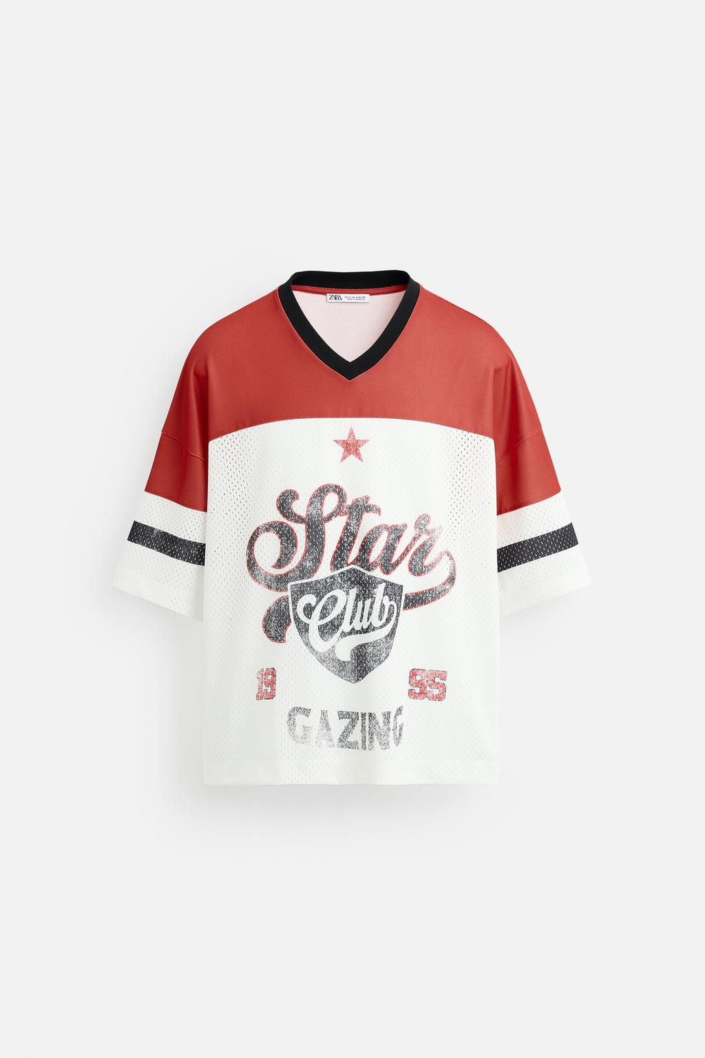 RETRO AMERICAN FOOTBALL T-SHIRT - Zara фото 7