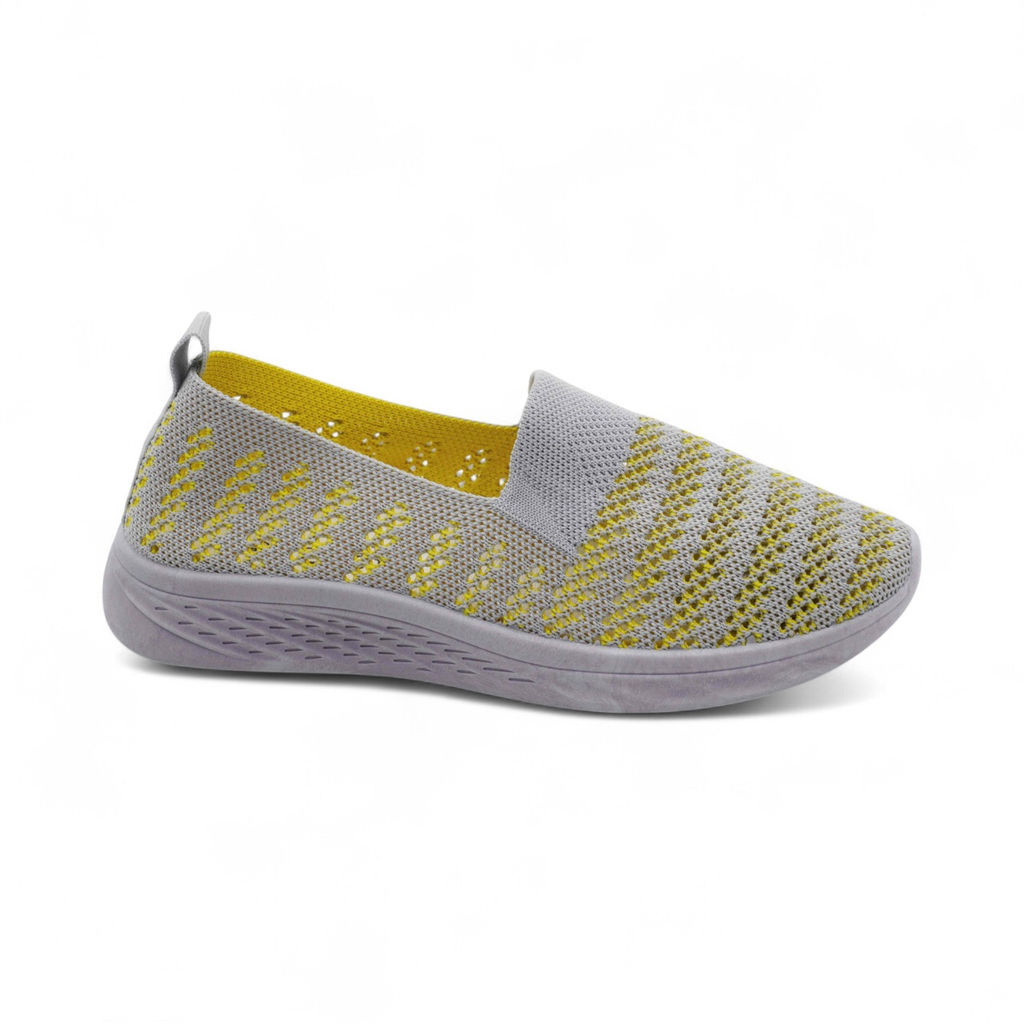 Мокасины текстильные 2255-38 серые - Sport фото 2