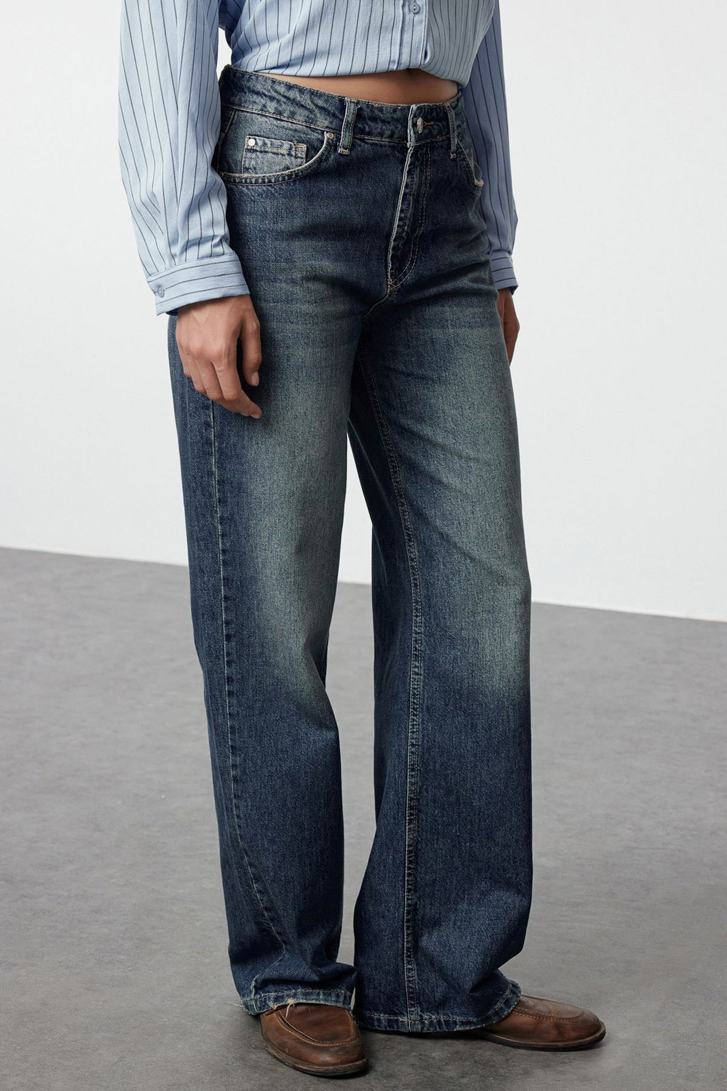 Mavi More Sustainable Soluk Efekt Vintage Normal Bel Straight Jeans TWOAW25JE00180