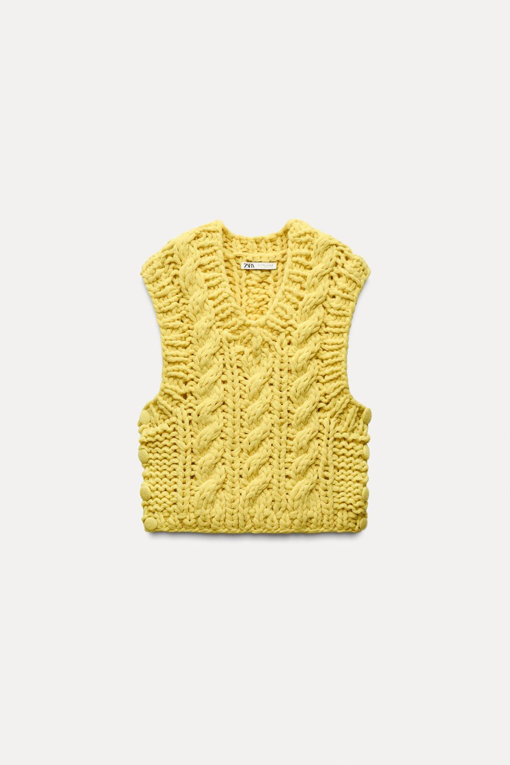 THICK KNIT WAISTCOAT - Zara фото 6