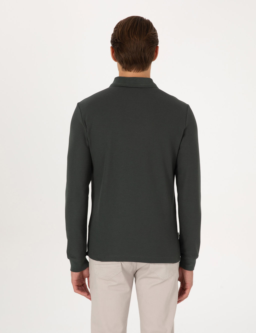 Koyu Haki Slim Fit Sweatshirt - Pierre cardin фото 5