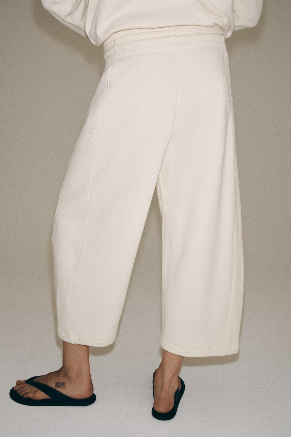PANTAL?N CULOTTE ALGOD?N / Crudo - Zara фото 3