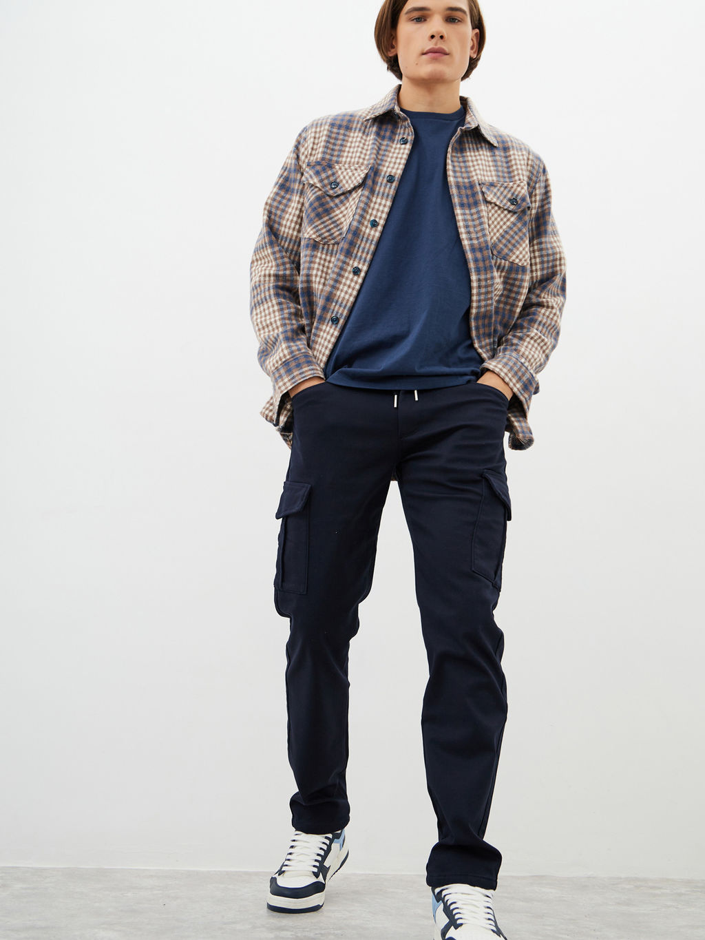 Мужские джинсы Карго утеплённые - Mossmore фото 36