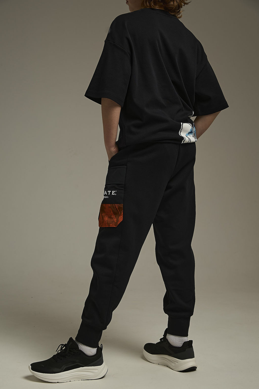 Брюки трикотажные утепленные Черный Fashion Knit Track Pants