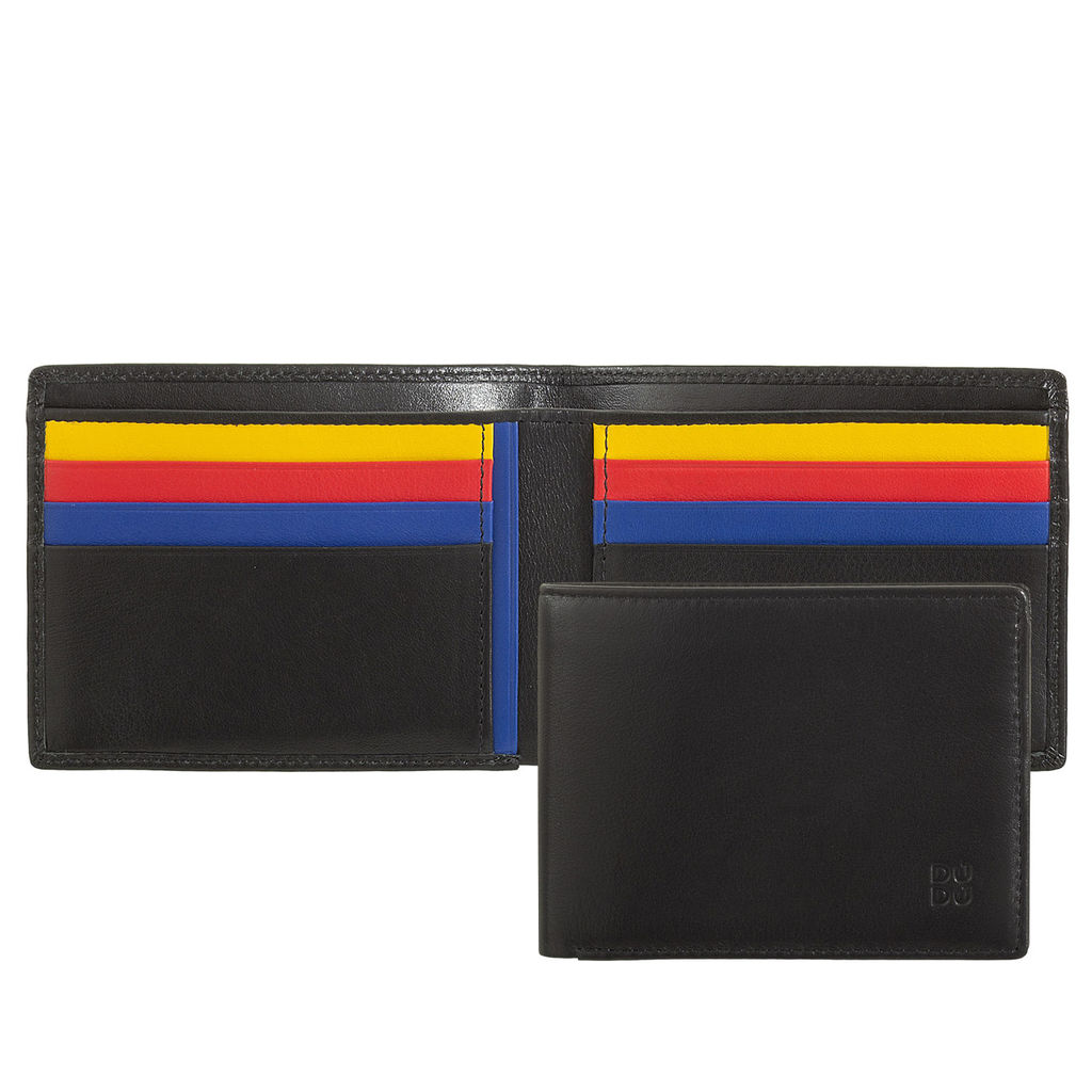 Итальянский кожаный кошелёк DuDu серии Caprera | черный