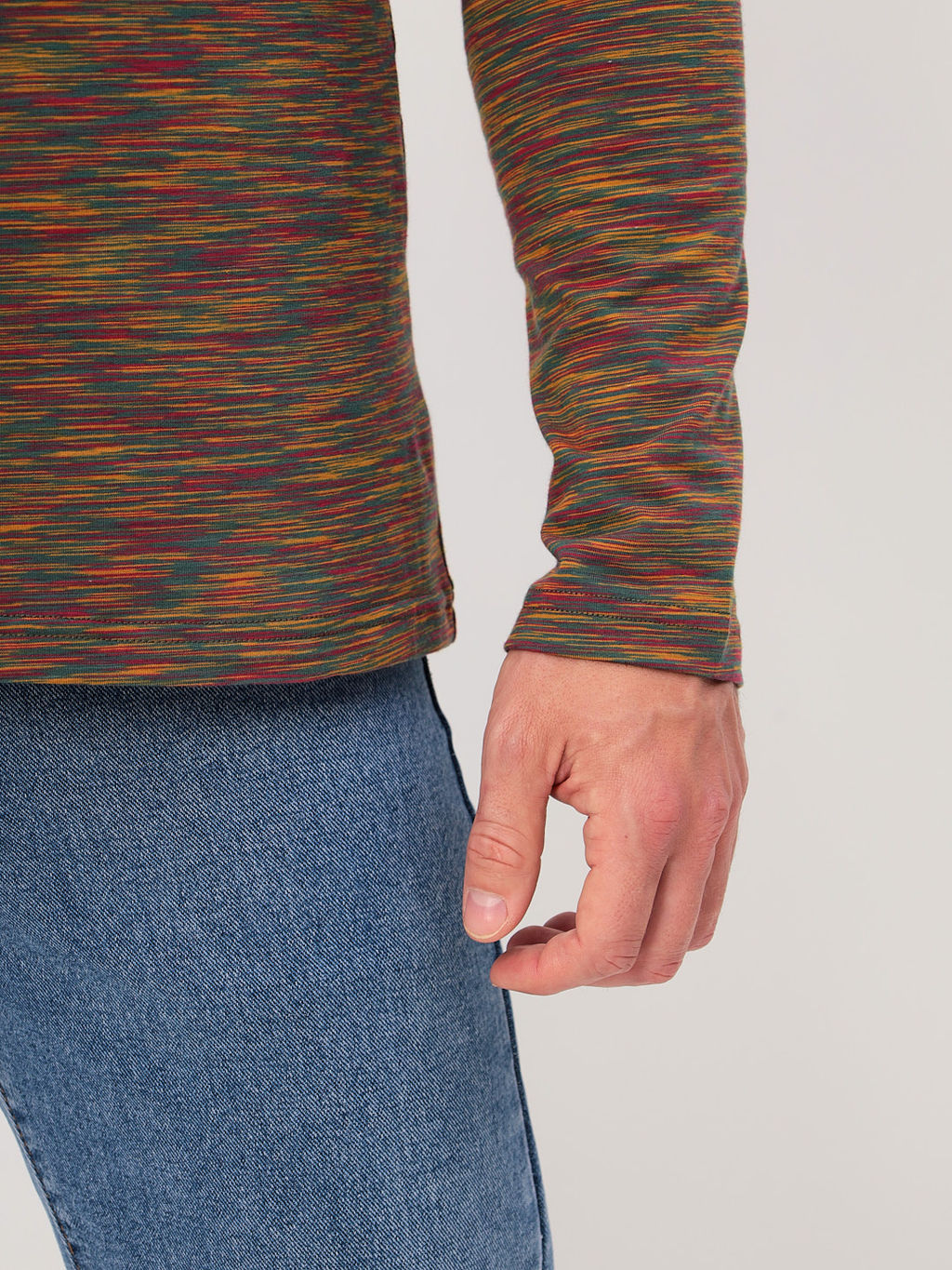 Футболка мужская длинный рукав GREG G166-KM-OR1059 (бордо)  фото 4