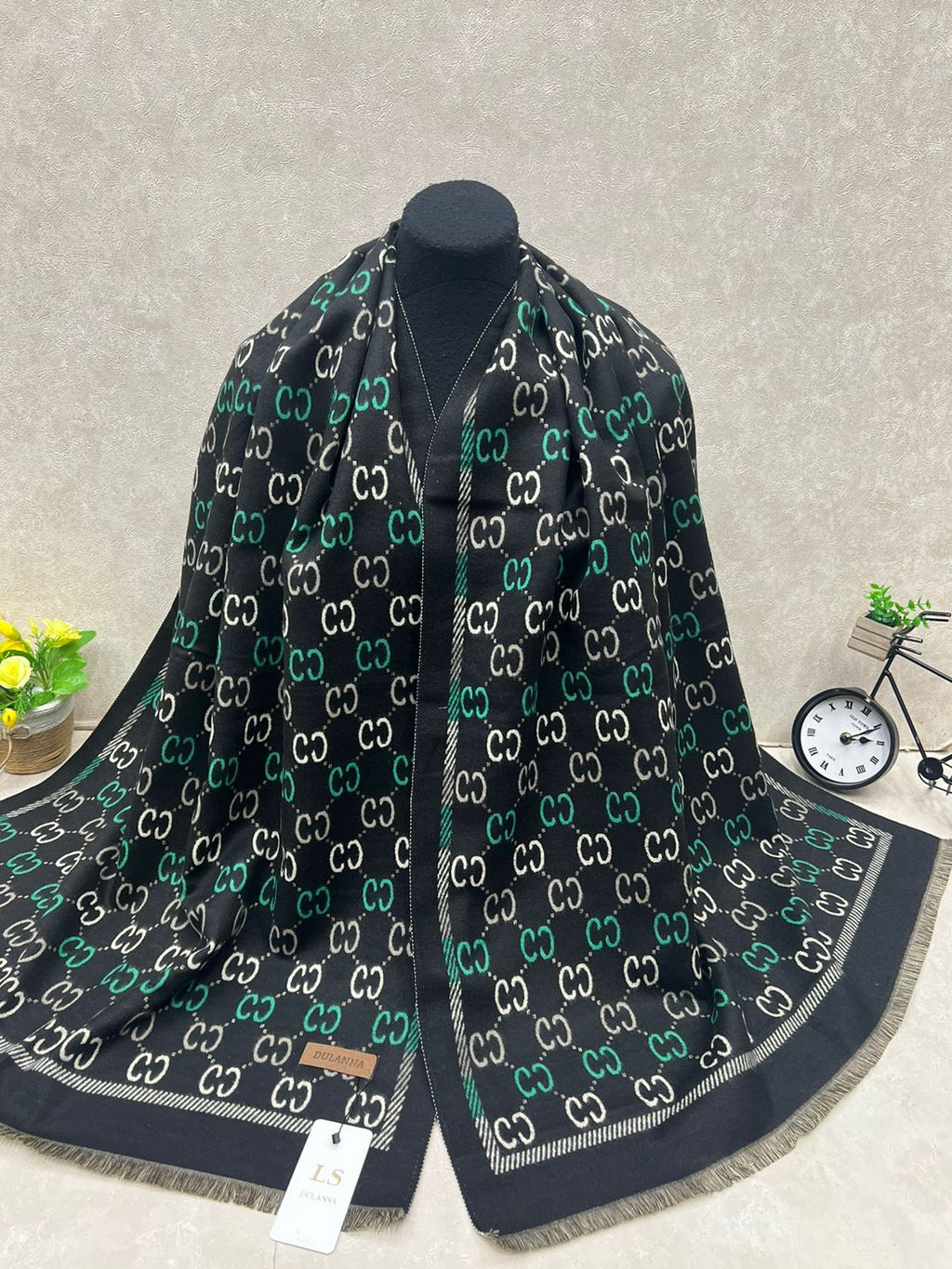 Мягкий палантин из кашемира, мультицвет