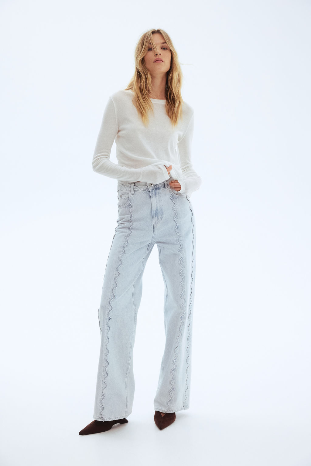 Flared Regular Waist Jeans - H&m фото 3