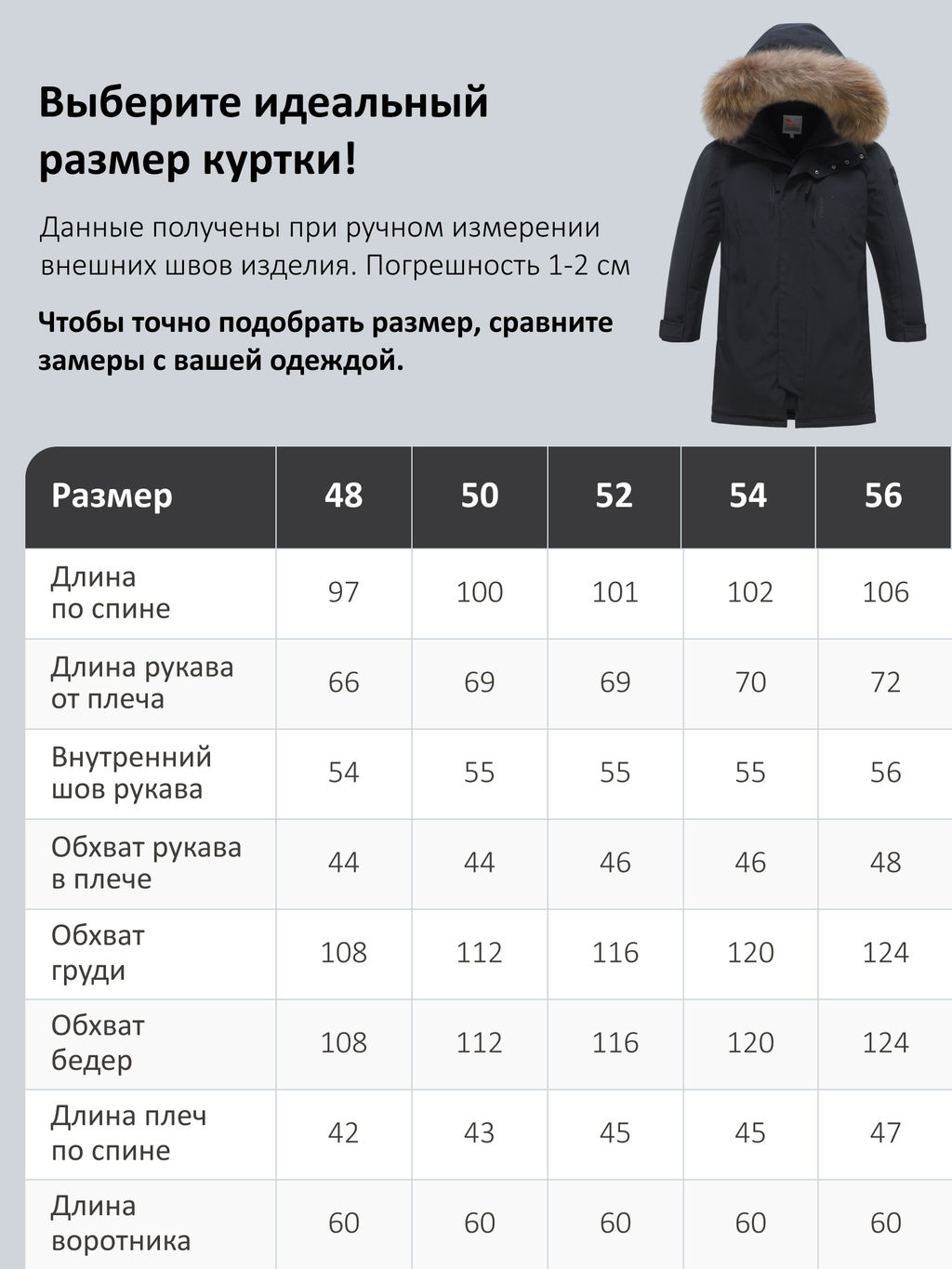 Парка зимняя мужская с капюшоном и мехом енот черного цвета 9537-1Ch - Valianly фото 24