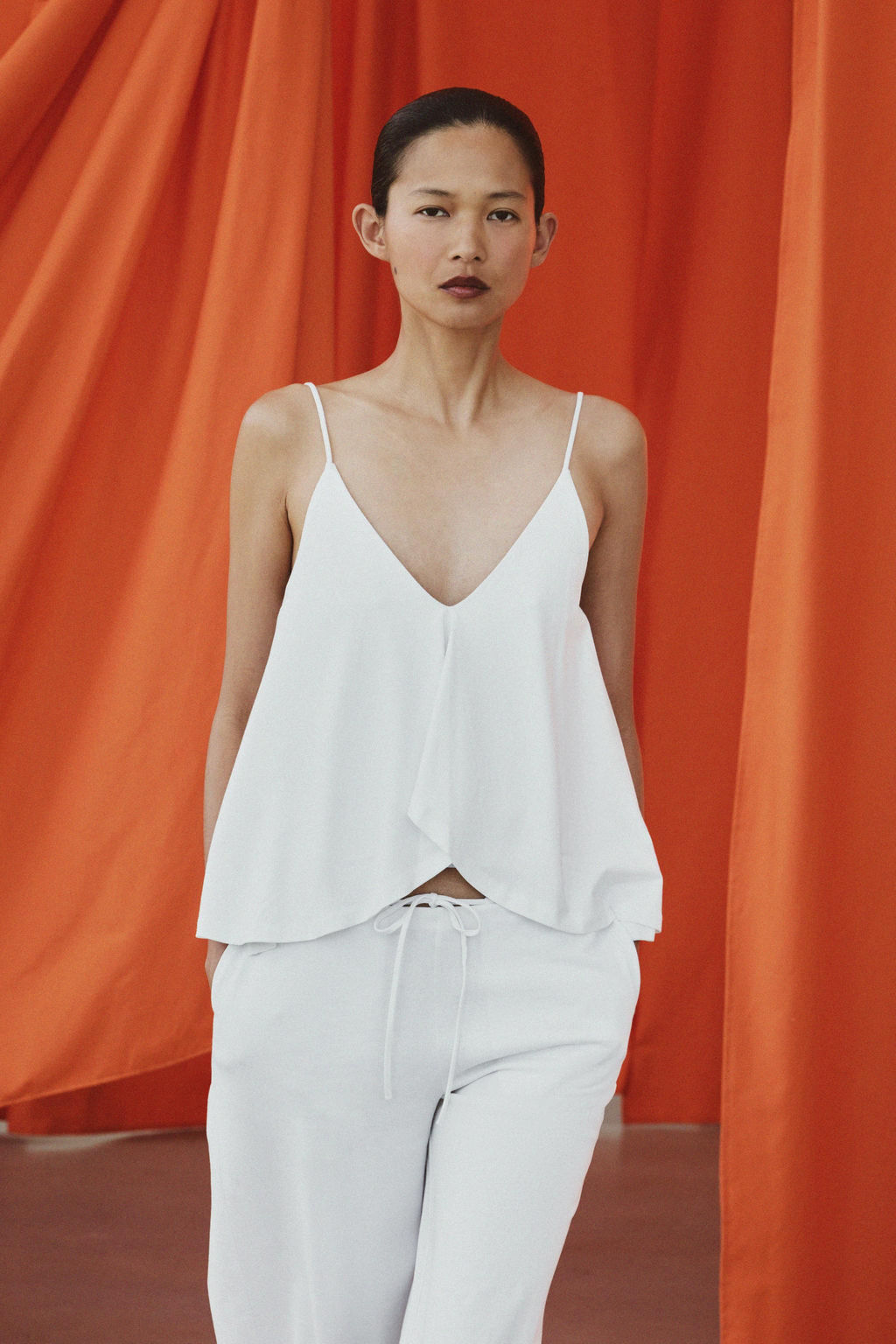 TOP VOLANTES SUPIMA® / Blanco