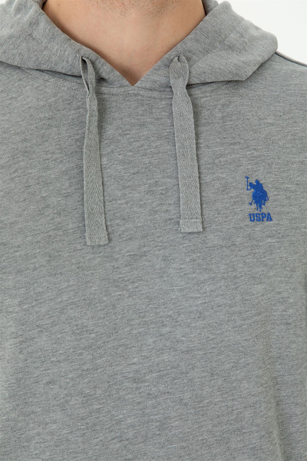 Мужской серый меланжевый свитшот - U.s. polo assn фото 7