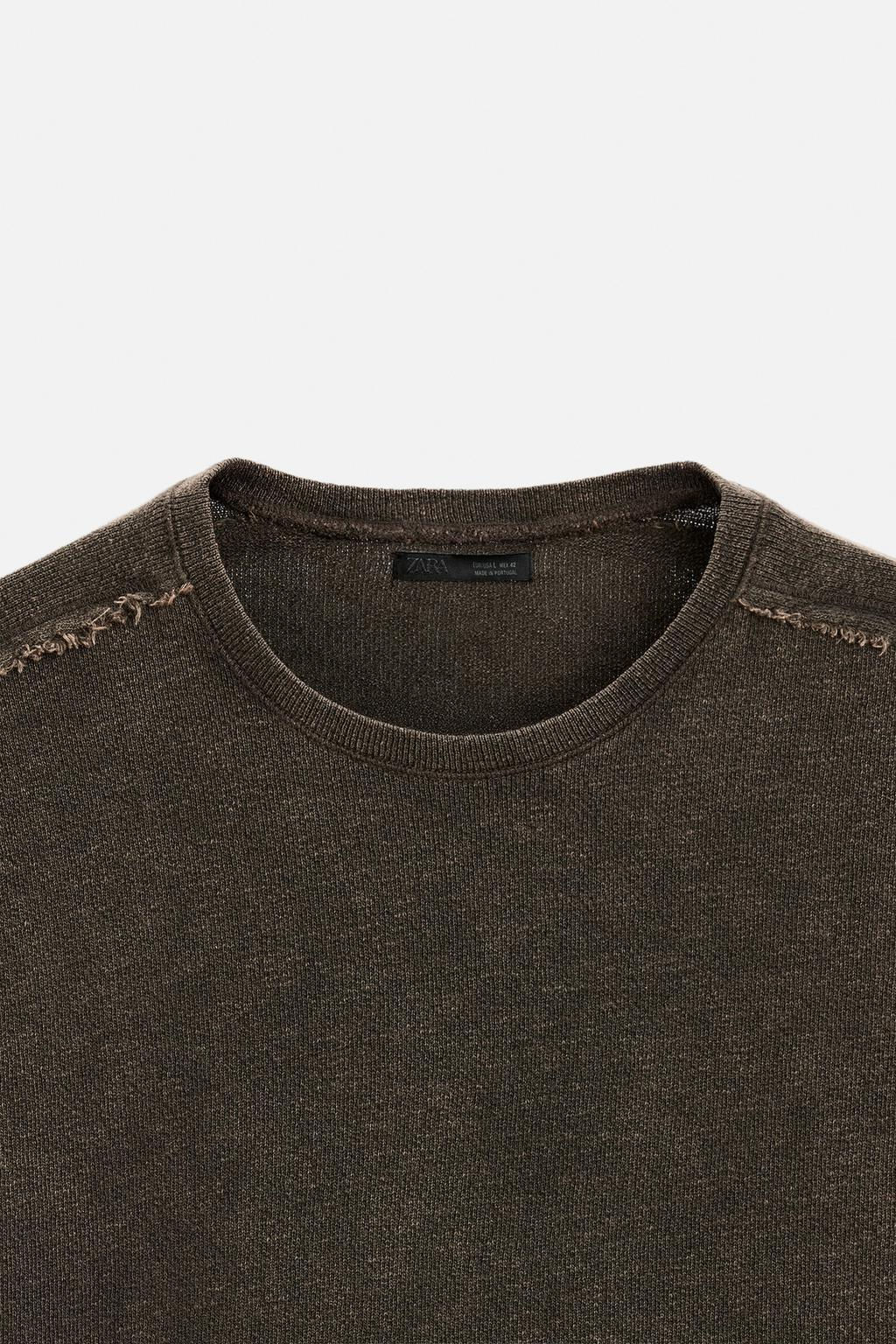 FADED KNIT T-SHIRT - Zara фото 8