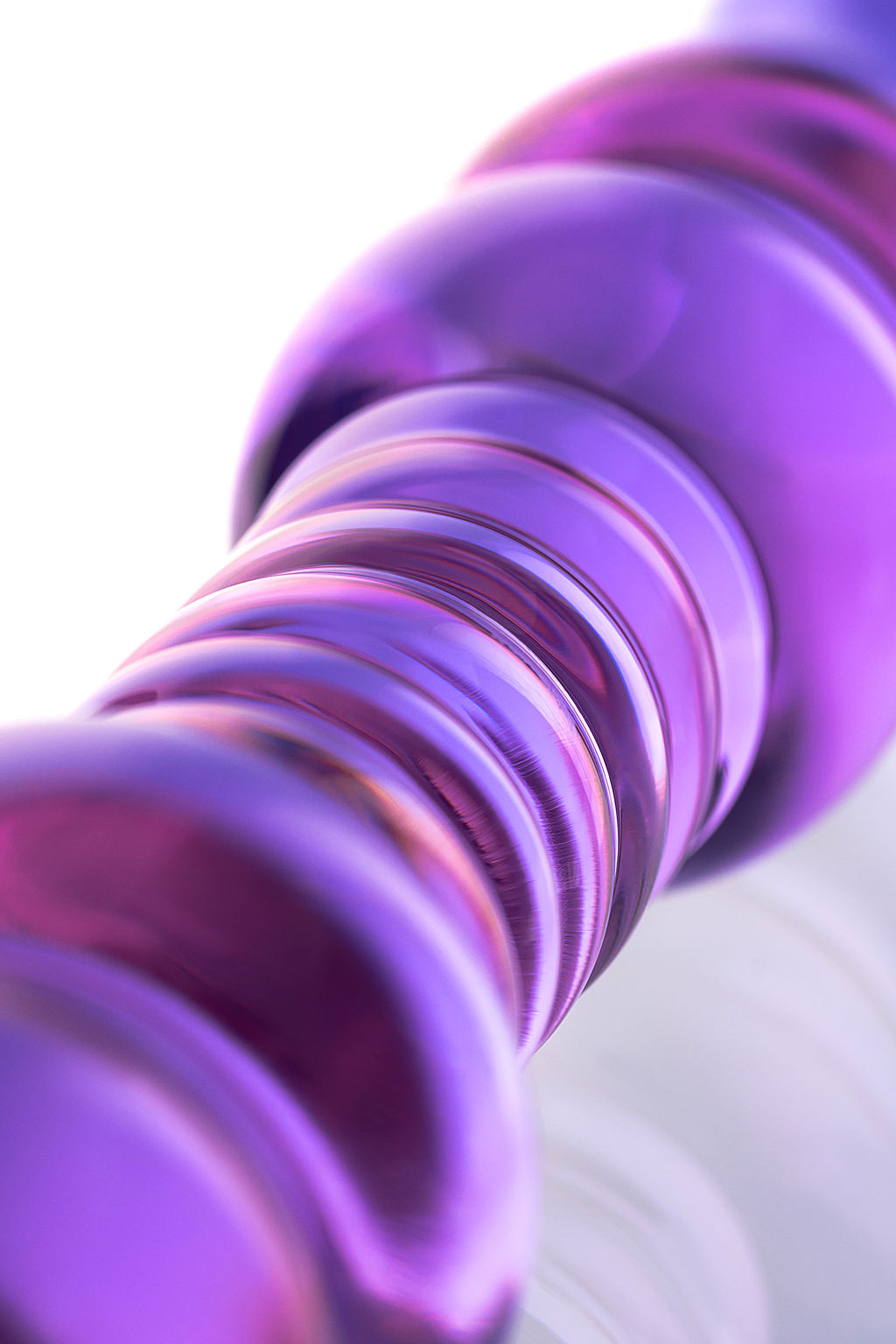 Двусторонний фаллоимитатор Sexus Glass, стекло, розовый, 22,5 см  фото 5