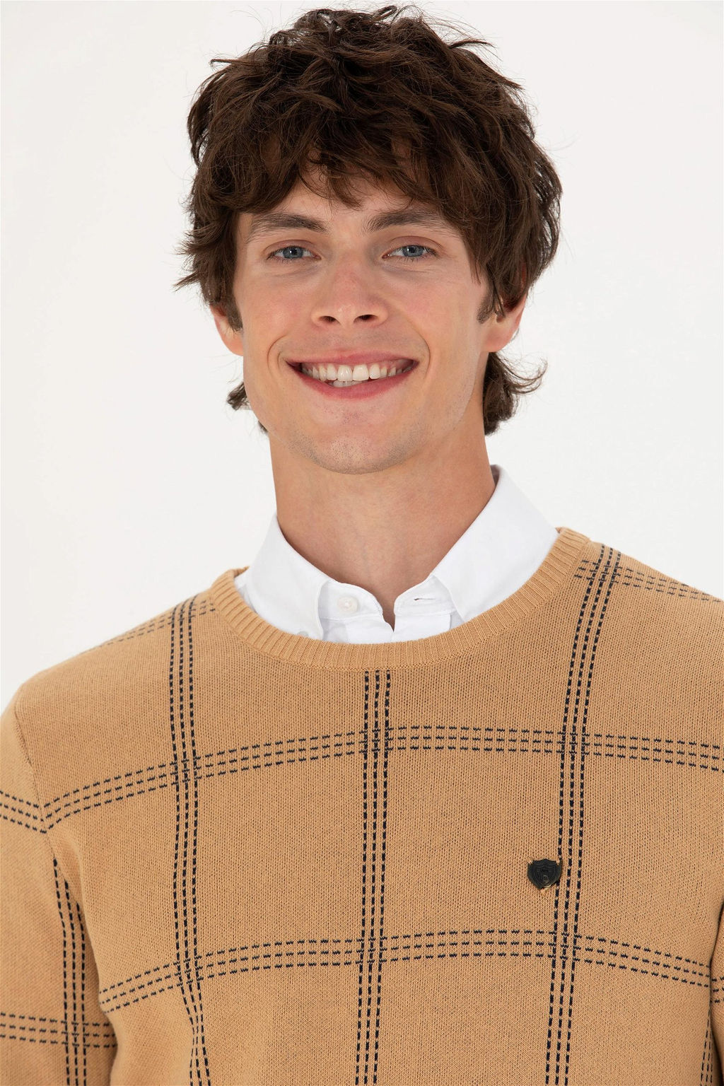 U. S. Polo Assn Мужской песочный свитер - U.s. polo assn фото 2