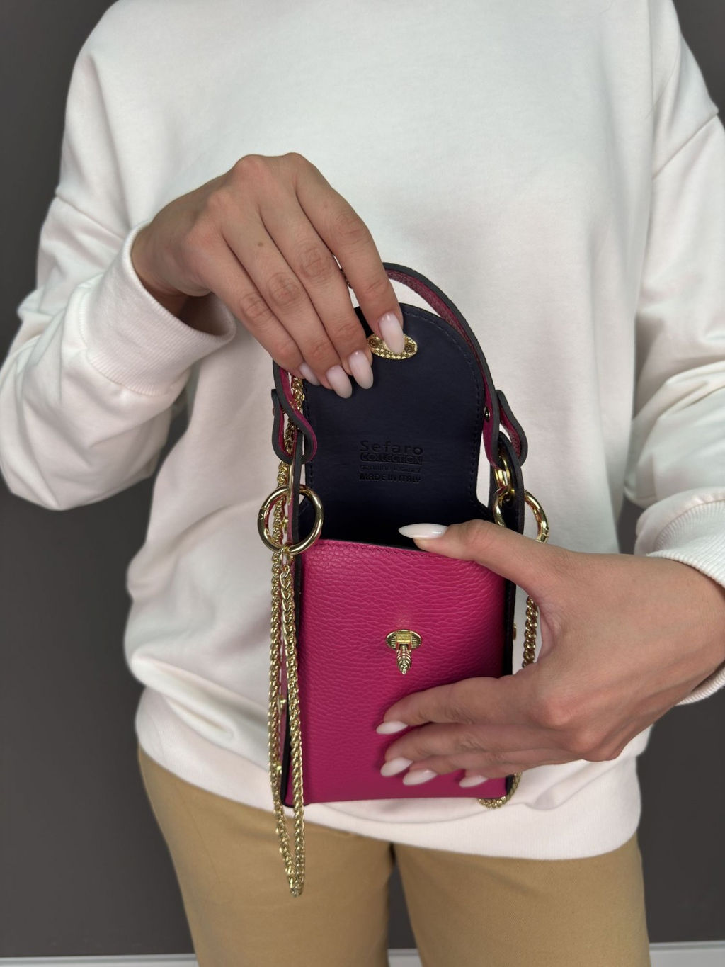 Сумка женская из телячьей кожи