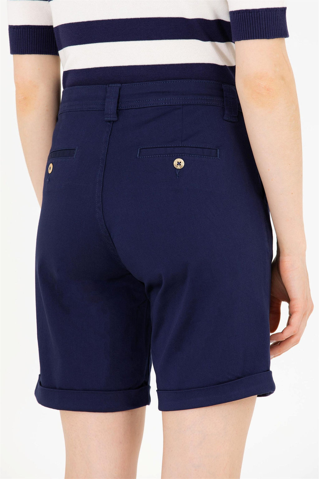 U. S. Polo Assn Женские темно-синие тканые шорты Неожиданная скидка в корзине - U.s. polo assn фото 7